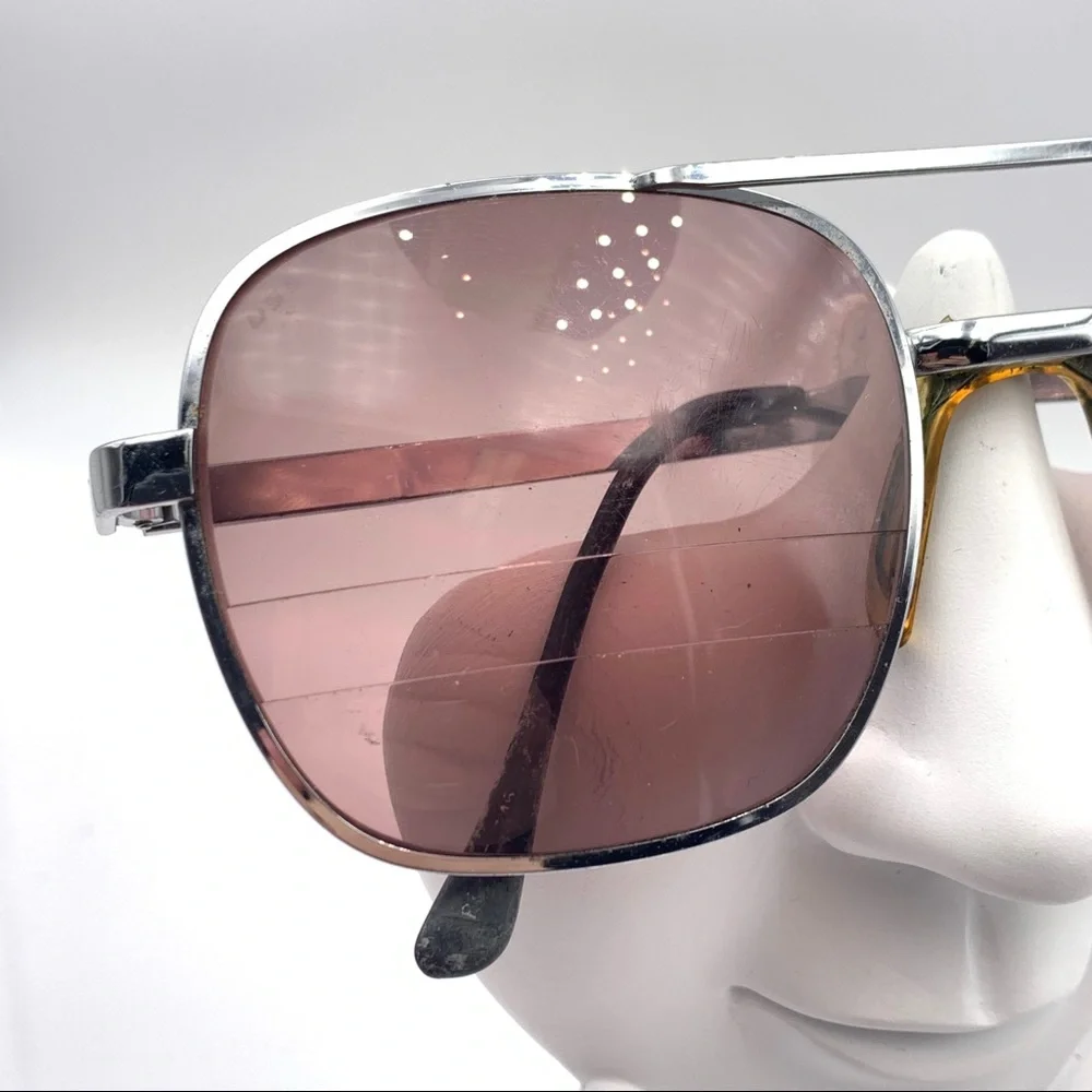 Vintage Z87 Gunmetal Aviator Sunglasses Frames